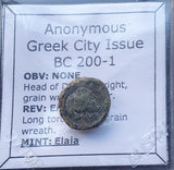 #g428# Anonymous Greek City Issue coin of Elaia from 200-1 BC