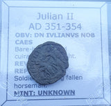#q347# Roman Bronze coin issued by Julian II from 351-354 AD