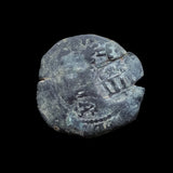 #P503# Spanish Countermarked 4 maravedis coin of Philip IV, 1654 AD