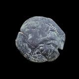 #P503# Spanish Countermarked 4 maravedis coin of Philip IV, 1654 AD