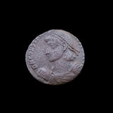 #p267# Rare Roman Bronze coin issued by Constantius II from 348-350 AD