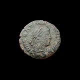 #q346# Roman bronze coin issued by Gratian from 367-375 AD