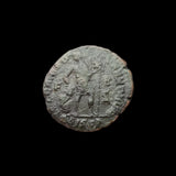 #q346# Roman bronze coin issued by Gratian from 367-375 AD
