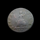 #q403# British 1 Farthing coin of George II from 1737 AD