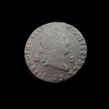 #q337# Spanish Medieval 2 maravedis coin of Ferdinand VII from 1829 AD