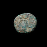 #q069# Greek bronze ae15 coin from Macedonian King Alexander III from 336-323 BC