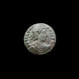 #q211# Roman Bronze coin issued by Theodosius I from 378-383 AD
