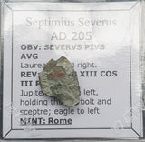 #L001# Roman silver fouree denarius coin of Septimius Severus from 205 AD