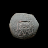 #q393# Spanish Medieval 2 maravedis coin of Charles II from 1680-1701 AD