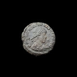 #P950# Roman bronze coin issued by Valentinian II from 378-383 AD