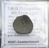 #h676# Byzantine Trachy coin from Latin Occupation of Constantinople 1204-1261