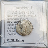 #M817# Roman silver denarius coin of Faustina I from 148-161 AD