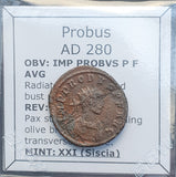 #o561# Roman Antoninianus coin of Emperor Probus from 280 AD
