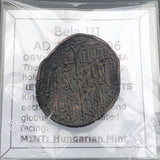 #L244# Medieval Hungarian Copper coin of Bela III from 1172-1196 AD