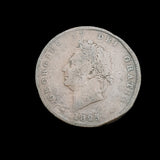 #q445# British Penny coin of George IV from 1825 AD