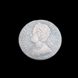 #q409# British ½ Penny coin of George II from 1740-1749 AD