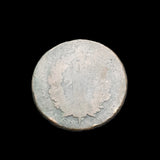 #Q402# Large French copper 2 Sol coin of Louis XVI from 1793 AD