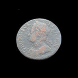 #q409# British ½ Penny coin of George II from 1740-1749 AD