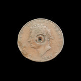#q448# British 1/2 Penny coin of George IV from 1826 AD