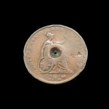 #q448# British 1/2 Penny coin of George IV from 1826 AD