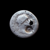 #q501# Roman silver denarius coin of Trajan from 98-99 AD