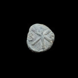#g122# Byzantine pentanummium coin of Justin I from 518-525 AD (Christogram)