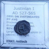 #i707# Byzantine pentanummium coin of Justinian I from 527-565 AD