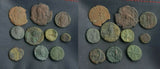 Lot of 10 Low quality identified Ancient coins from 400 BC - 1300 AD