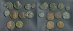 Lot of 10 Low quality identified Ancient coins from 400 BC - 1300 AD