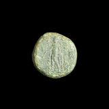 #g287# Greek bronze ae15 coin from Seleucid King Antiochus III, 222-187 BC