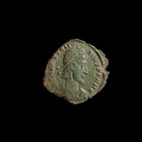 #j535# Roman Bronze coin issued by Constantius II from 351-355 AD