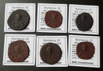 Byzantine Bronze Coins Of Romanus III From 1028-1034 AD