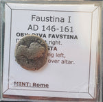 #k720# Roman silver denarius coin of Faustina I from 146-161 AD