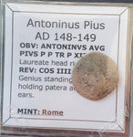 #k729# Roman silver denarius coin Antoninus Pius 148-149 AD