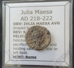 #k723# Roman silver denarius coin of Julia Maesa from 218-222 AD