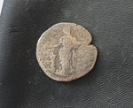 #k717# Roman silver denarius coin of Faustina I from 146-161 AD