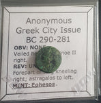 #g326# Anonymous bronze Geek city issue coin from Ephesos from 290-281 BC