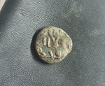 #e264# Anonymous Umayyad Fals copper coin from 735-750 AD