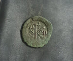 #e816# Byzantine Half Follis coin of Maurice Tiberius from 582-602 AD