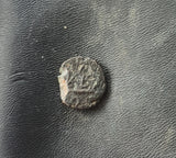 #k403# Small Roman Bronze Ae4 coin issued by Leo I from 457-475 AD