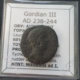 #j721# Roman provincial bronze coin Gordian III from 238-244 AD (Nicopolis)