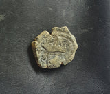 #k935# Spanish Medieval 2 maravedis coin of Charles II from 1699 AD