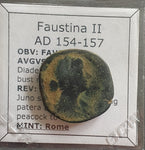 #L307# Roman bronze coin of Faustina I, minted between 154-157 AD