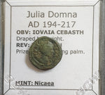 #k680# Roman provincial bronze coin of Julia Domna from 194-217 AD (Nicaea)