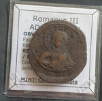 #h379# Byzantine Follis coin of Romanus III from 1028-1034 AD (Constantinople)