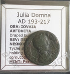 #j374# Roman provincial bronze coin of Julia Domna from 193-217 AD (Perinthus)