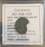 #k386# Roman Bronze coin issued by Constans from 348-350 AD