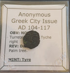 #e878# Anonymous roman provincial bronze coin from Tyre from 104-117