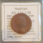 #L169# Roman Bronze Ae As coin of  Hadrian from 134-138 AD