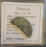 #e245# Roman provincial bronze coin of Tiberius from 14-37 AD (Spain)